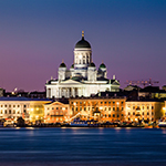 Helsinki at night